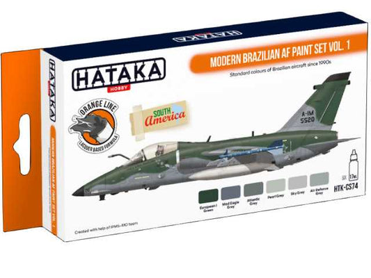 6 x 17ml Hataka - Lacquer Paint Set - Modern Brazilian AF vol. 1