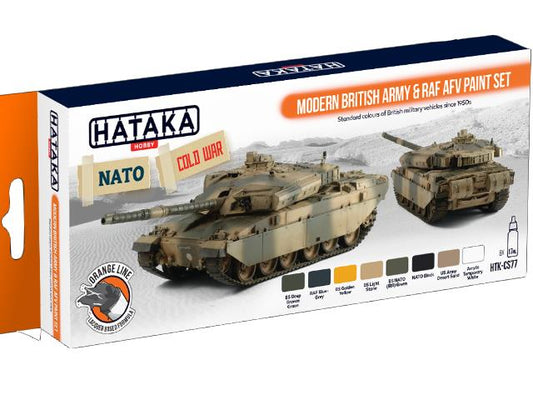 8 x 17ml Hataka - Lacquer Paint Set - Modern British Army & RAF AFV