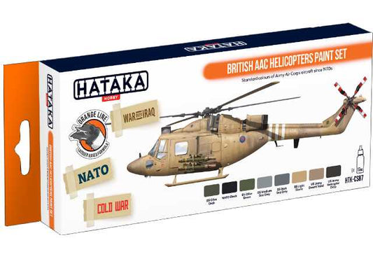 8 x 17ml Hataka - Lacquer Paint Set - British AAC Helicopters