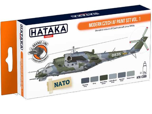 6 x 17ml Hataka - Lacquer Paint Set - Modern Czech AF vol. 1