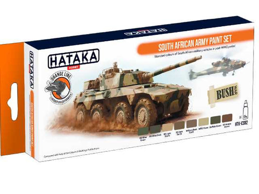 8 x 17ml Hataka - Lacquer Paint Set - South African Army