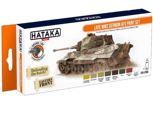 8 x 17ml Hataka - Lacquer Paint Set - Late WW2 German AFV