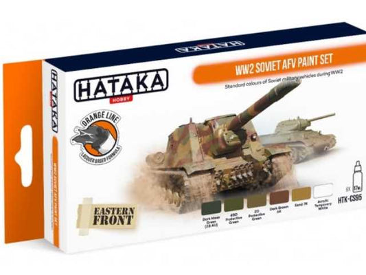 6 x 17ml Hataka - Lacquer Paint Set - WW2 Soviet AFV