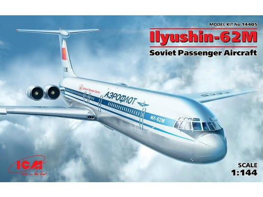 1/144 ICM - Ilyushin IL-62M, Soviet Passenger Aircraft