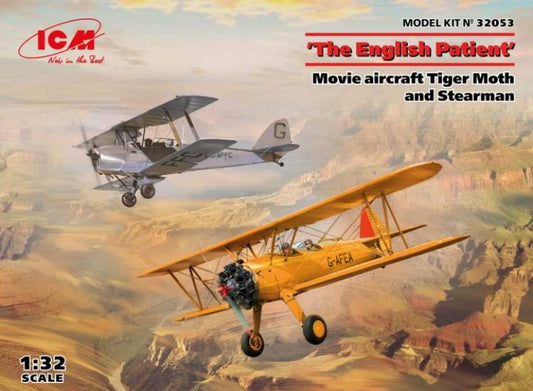 1/32 ICM - The English Patient Movie aircraft Tiger Moth and Stearman