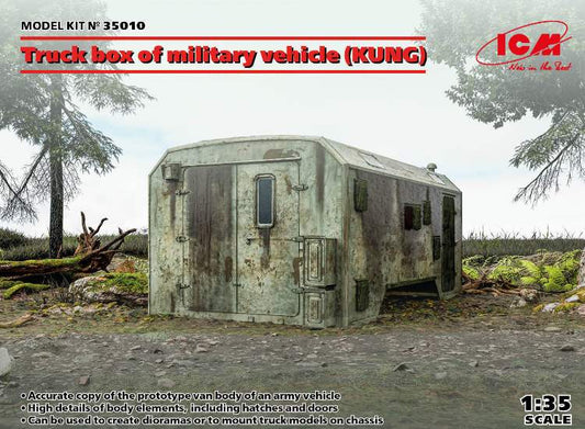 1/35 ICM - Truck Box of Military Vehicle (KUNG)