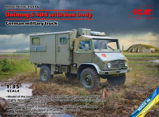 1/35 ICM - Unimog S 404 with Box Body