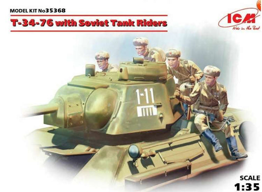 1/35 ICM - T-34/76 w/ Soviet Tank Riders