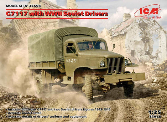 1/35 ICM - G7117 Truck w/ WWII Soviet Drivers