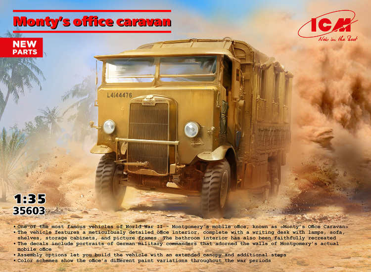1/35 ICM - Monty's Leyland Retriever Office Caravan