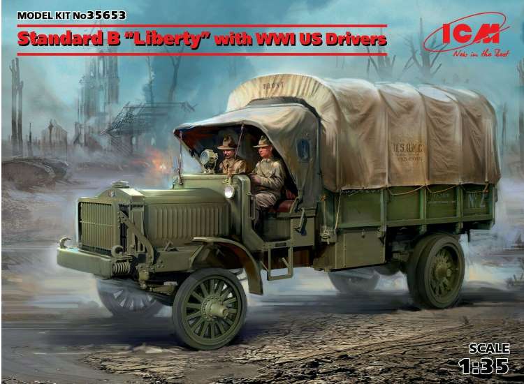 1/35 ICM - Standard B Liberty Truck w/ WWI US Drivers