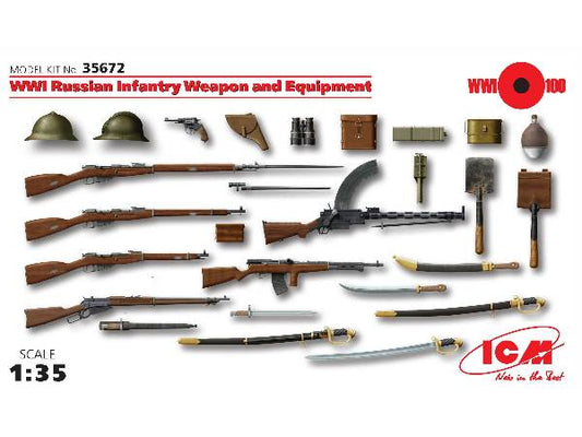 1/35 ICM - WWI Russian Infantry Weapon and Equipment Set