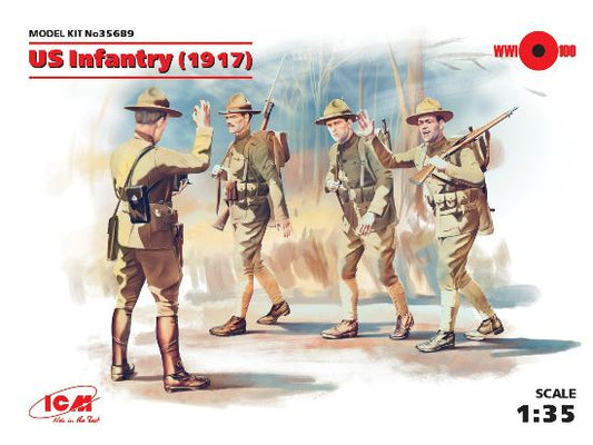 1/35 ICM - U.S. Infantry 1917 (4 figures)