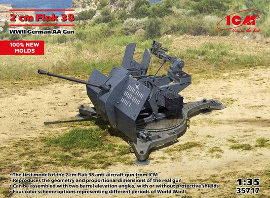 1/35 ICM - Flak 38 WWII German AA Gun