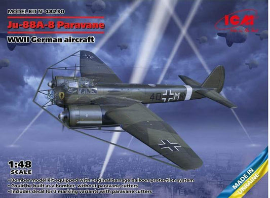 1/48 ICM - Junkers Ju-88A Paravane Balloon Cutter