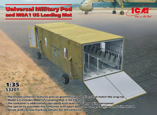 1/35 ICM - Universal Military Pod & M8A1 US Landing Mat