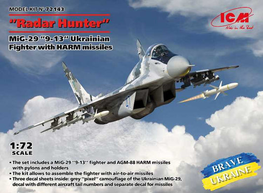 1/72 ICM - 'Radar Hunter' MiG-29 9-13' Ukrainian Fighter