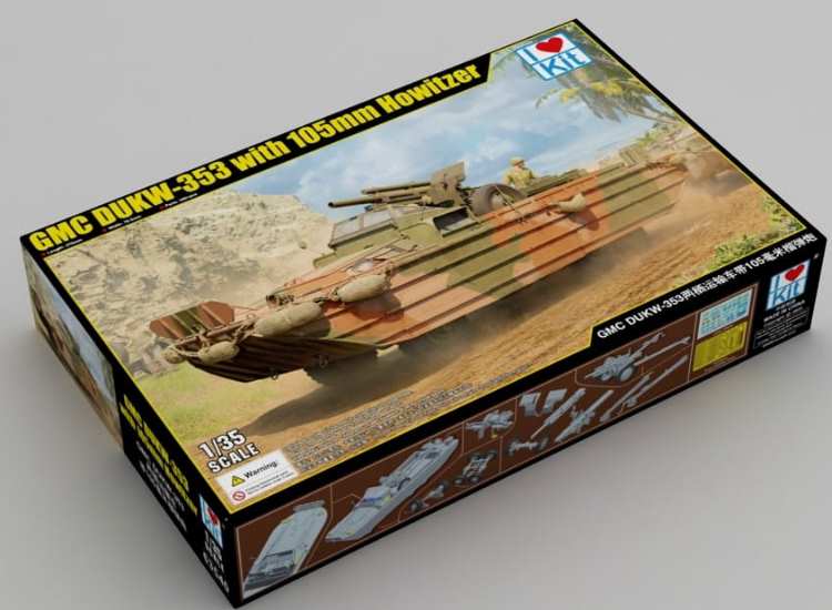 1/35 I Love Kits - GMC DUKW-353 with 105mm Howitzer