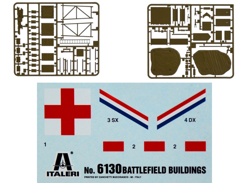 1/72 Italeri - Battlefield Buildings