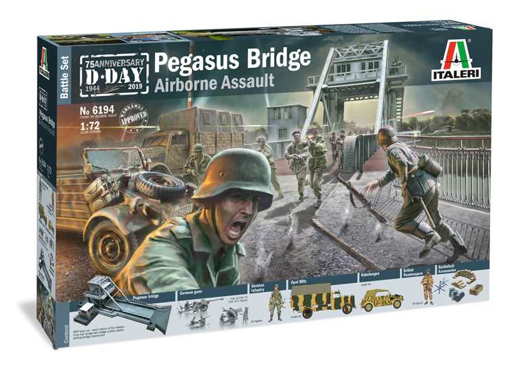 1/72 Italeri - Pegasus Bridge D.Day 75 Ann.1944-2019 Battle Set