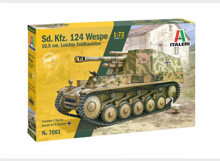 1/72 Italeri - Sd.Kfz.124 Wespe 10.5cm Leichte Felhaubitze