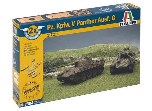 1/72 Italeri - Pz.Kpfw.V Panther AusF G -Two Fast Assembly Models