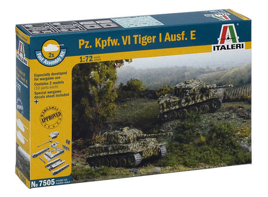 1/72 Italeri - Pz.Kpfw.VI Tiger 1 Ausf.E -Two Fast Assembly Models