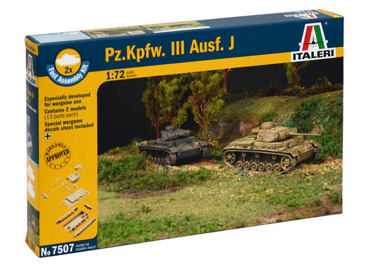 1/72 Italeri - Pz.Kpfw.III Ausf. J -Two Fast Assembly Models