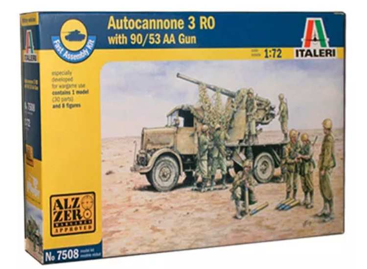 1/72 Italeri - Autocannone RO3 with 90/53 AA Gun