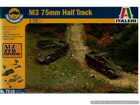 1/72 Italeri - M3 75mm Gun Motor Carriage -Two Fast Assembly Models