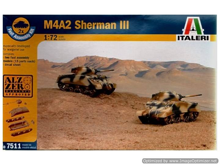 1/72 Italeri - M4A2 Sherman III