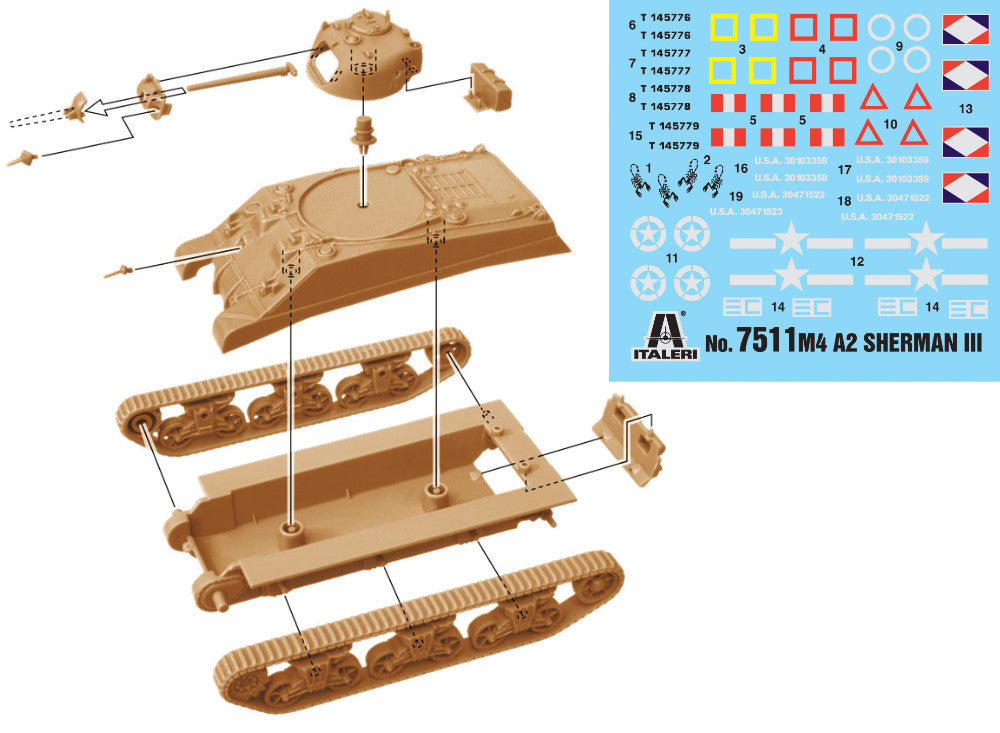1/72 Italeri - M4A2 Sherman III