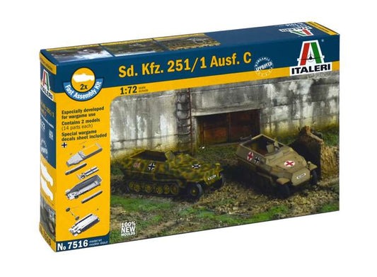 1/72 Italeri - Sd. Kfz. 251/1 Ausf. C - 2 Fast Assembly Models