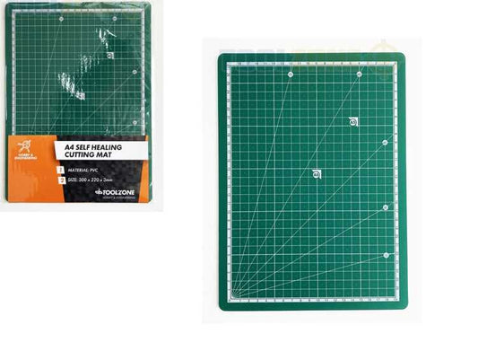 - Toolzone - A4 Self Healing Cutting Mat 30 x 22cm