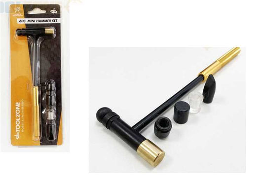 - Toolzone - 6 Piece Precision Mini Hammer Set
