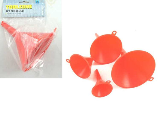 - Toolzone - 4 Piece Funnel Set