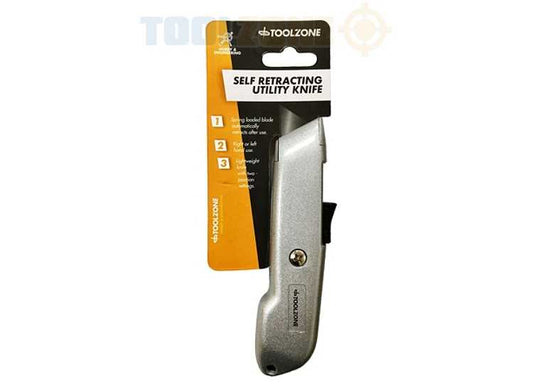 - Toolzone - Self Retracting Utility Knife