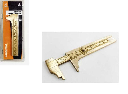 - Toolzone - 100mm Brass Caliper Vernier