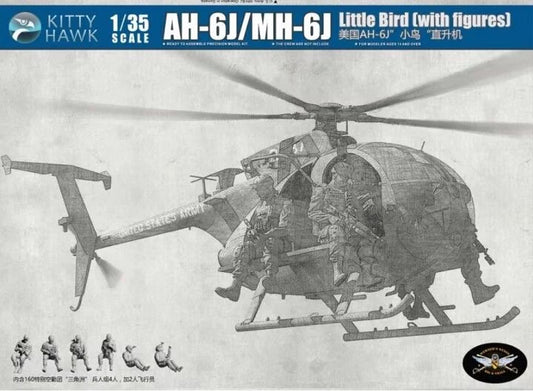 1/35 Kitty Hawk - AH-6J/MH-6J Little Bird w/ Figures