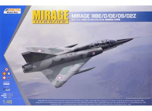 1/48 Kinetic - Mirage IIIBE/DS Mirage IIIBE/D/DE/DS/D2Z - DAMAGED BOX