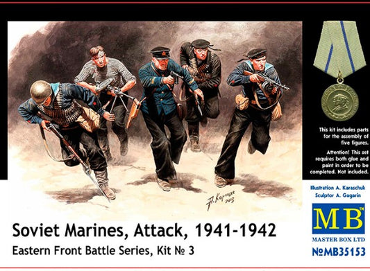 1/35 Master Box - Soviet Marines Attack 1941-1942 - Eastern Front Battle Series Set3