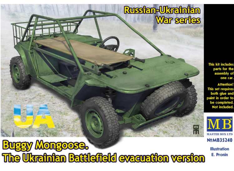 1/35 Master Box - Russian-Ukrainian War: Buggy Mongoose The Ukranian Battlefield Evacuation Vehicle