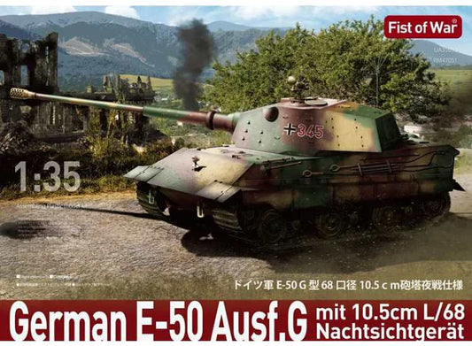 1/35 Model Collect - German E50 Ausf.G with L/68 10.5cm gun - Fist of War