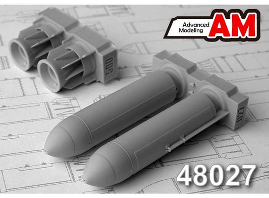 1/48 Advanced Modeling - RBK-500 AO 2,5RTM 500 kg Cluster Bomb loaded with Fragmentation Submunitions