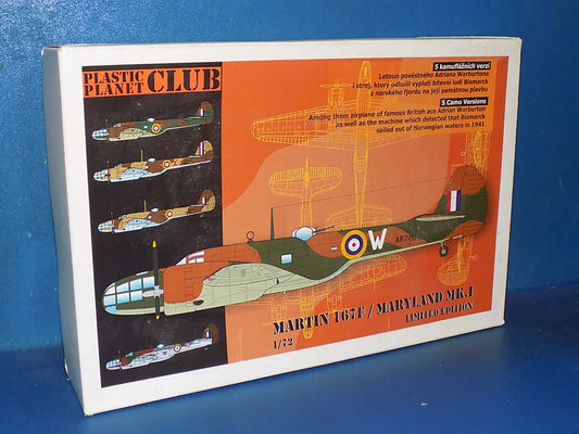 1/72 Plastic Planet - Martin 167F / Maryland Mk.I