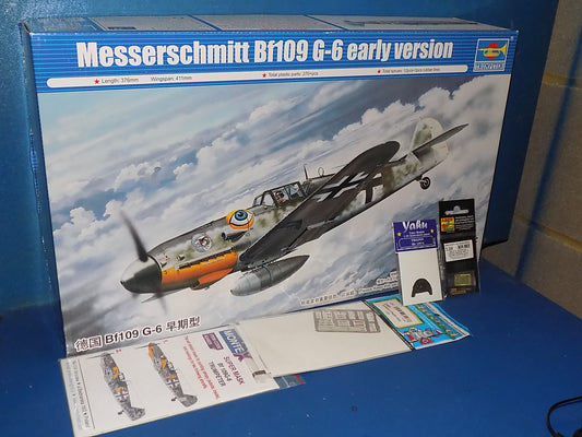 1/24 Trumpeter - Messerschmitt Bf109G-6 Early w/Extras