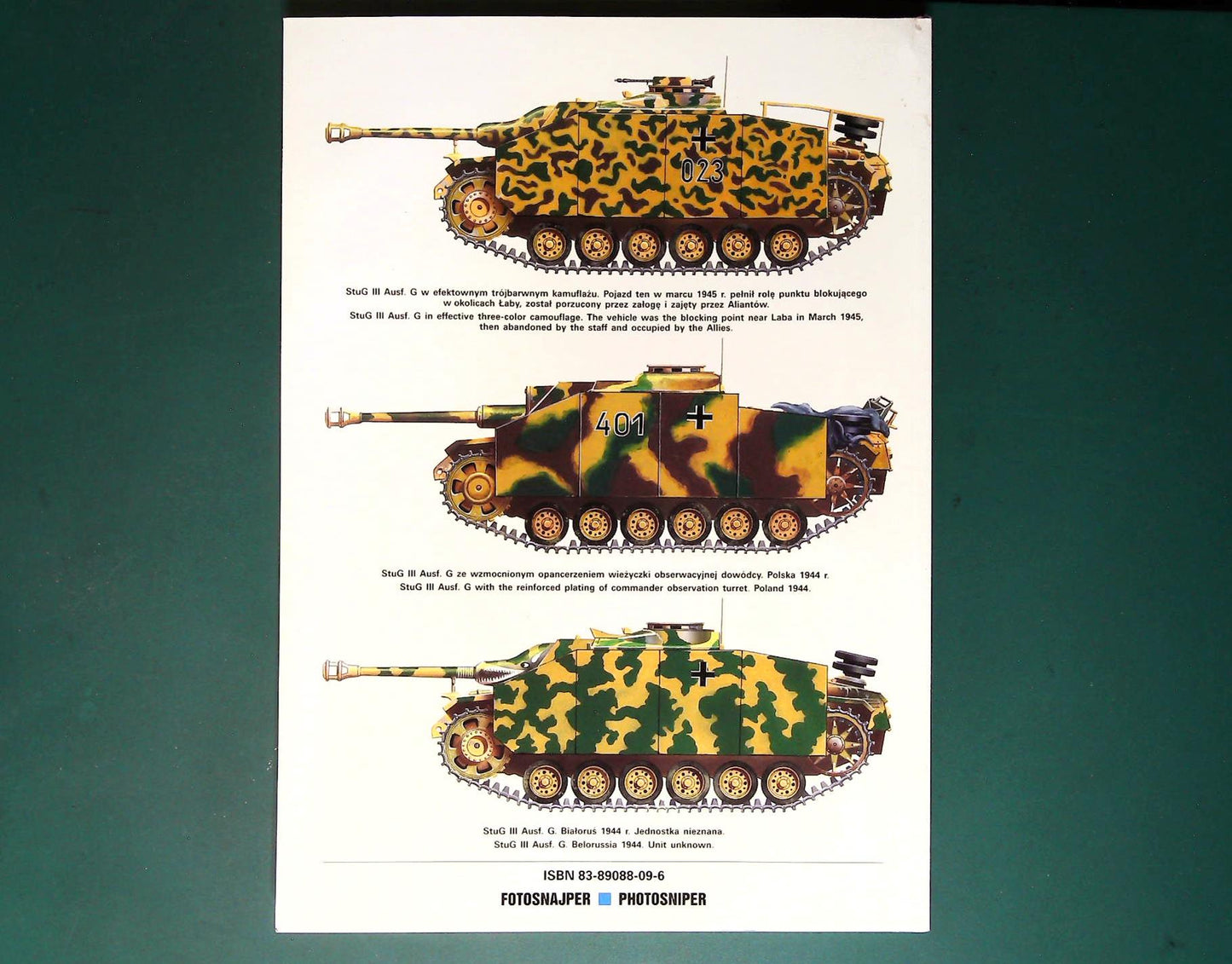  Kagero - Photosniper 15: Stug III Ausf.G w/Free Decals