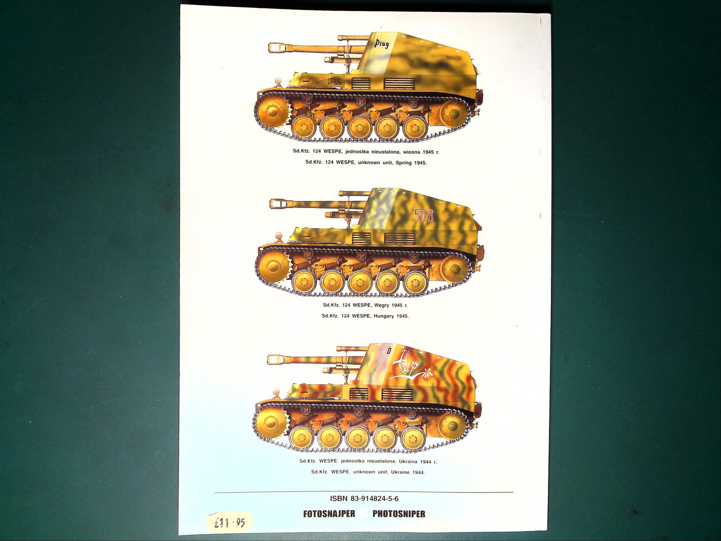  Kagero - Photosniper 8: Wespe Sd.Kfz.124 w/Decals