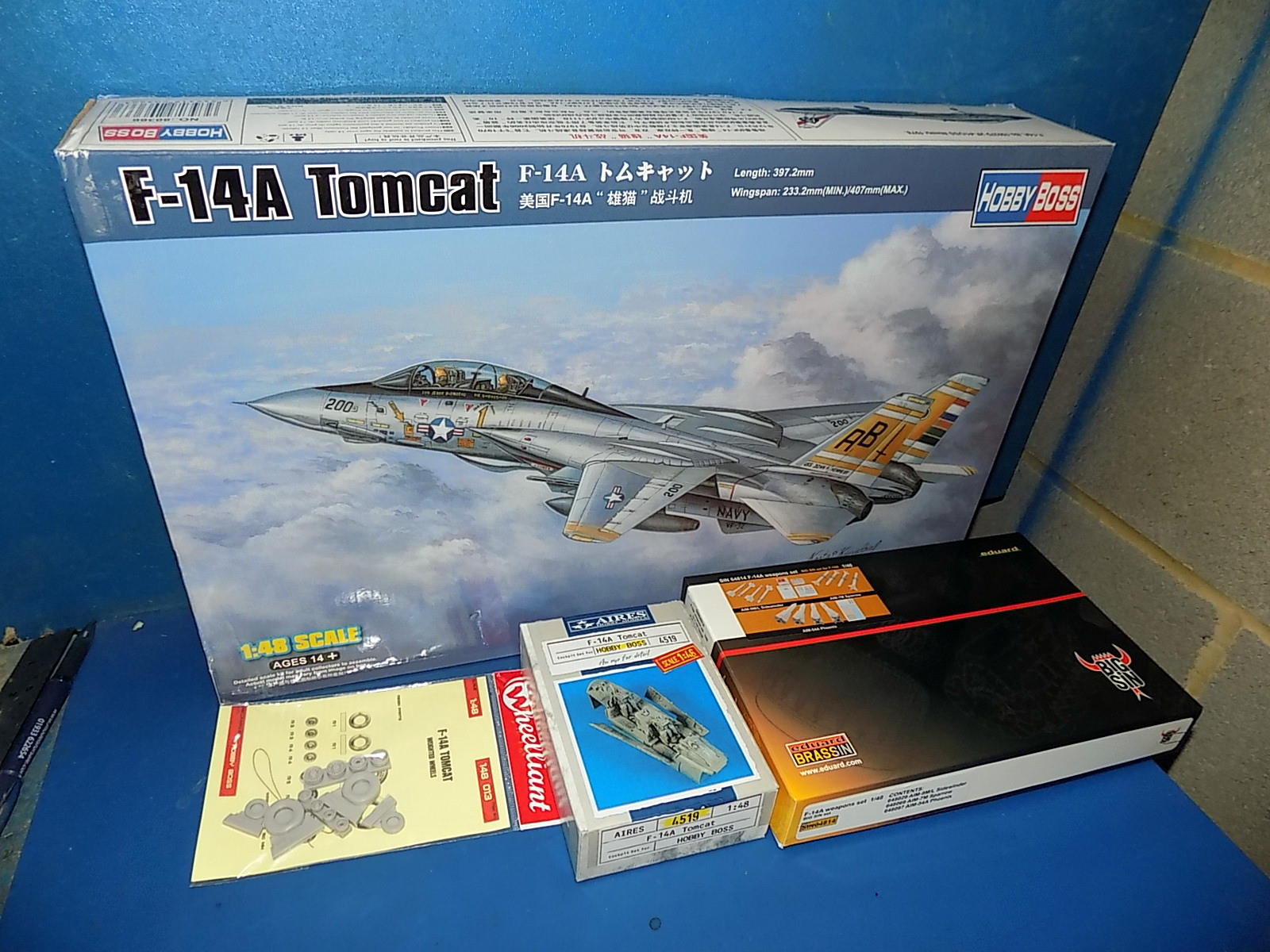 1/48 Hobbyboss - F-14A Tomcat w/Extras