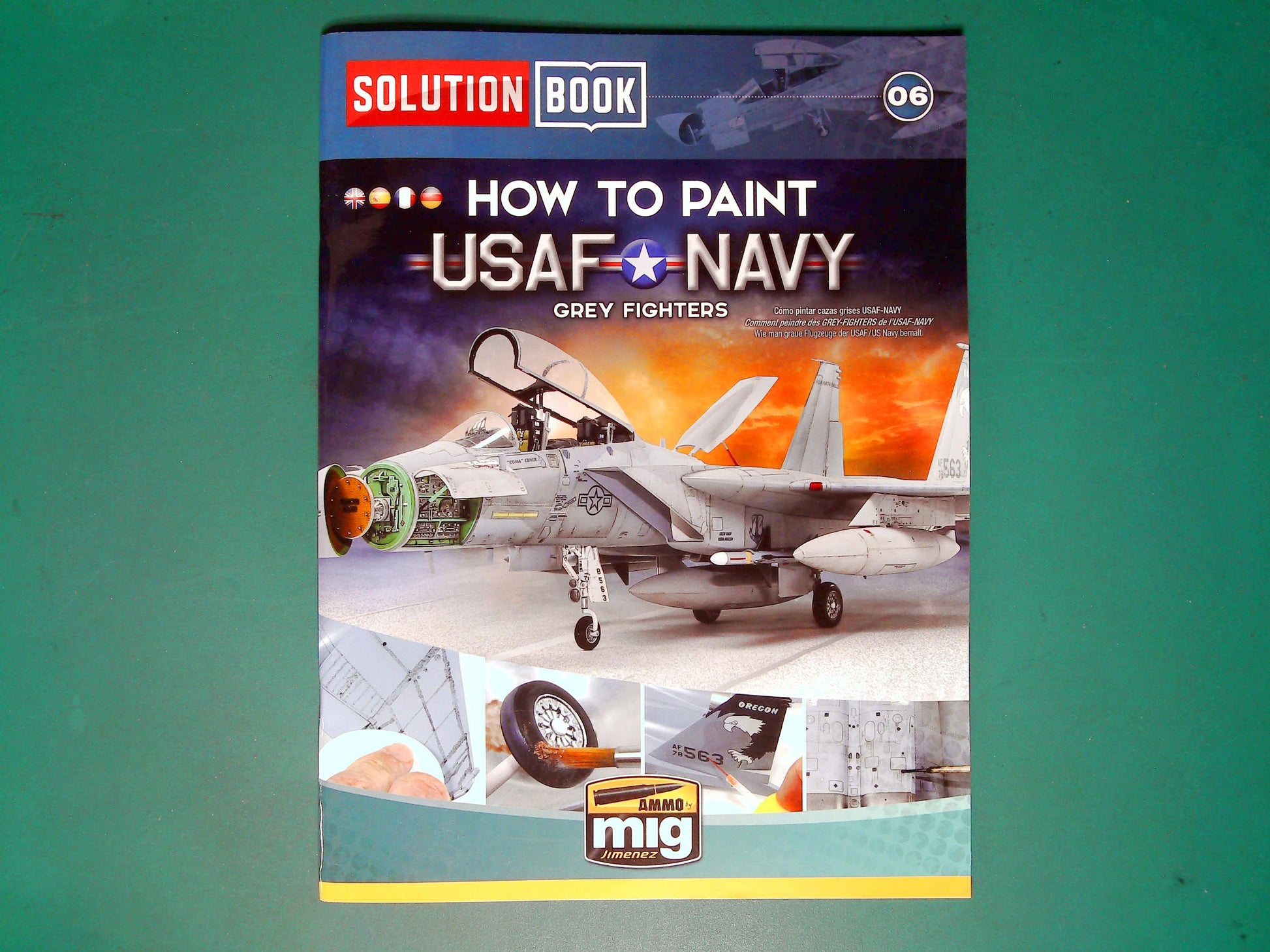 Ammo Mig - Solution Book 06: How to Paint USAF Navy Grey Fighters